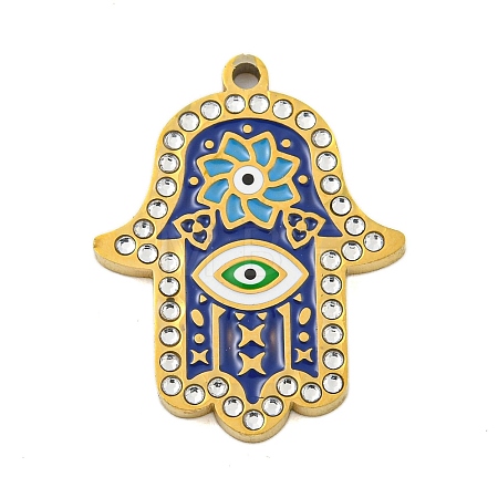 Ion Plating(IP) 304 Stainless Steel Rhinestone Pendants STAS-U007-11A-G-1