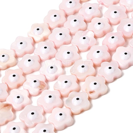 Dyed Natural Freshwater Shell Beads Strands SHEL-A006-03C-1