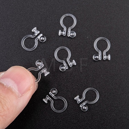 Plastic Clip-on Earring Findings KY-P007-H01-1
