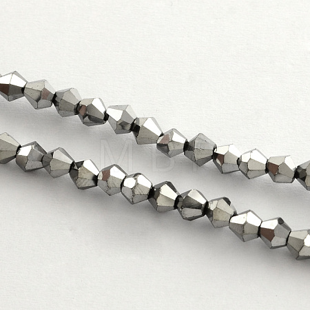 Electroplate Glass Bead Strands EGLA-R094-3mm-08-1