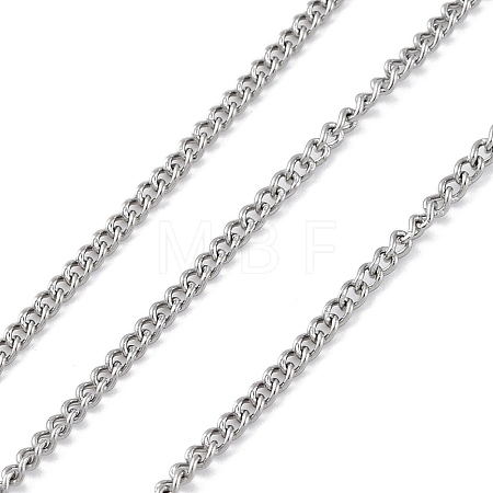 304 Stainless Steel Curb Chains CHS-M009-10P-03-1