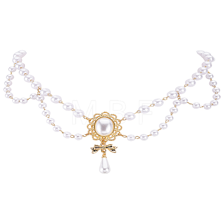 1Pc Flower Alloy Pendant Necklaces NJEW-LP0001-54-1
