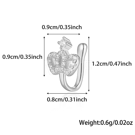 Fashionable S925 Silver Nose Clip with Star IM7825-6-1