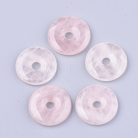 Natural Rose Quartz Pendants G-S349-22A-01-1