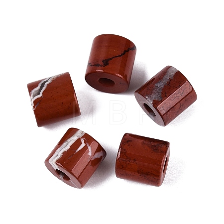 Natural Red Jasper European Beads G-P520-05P-1