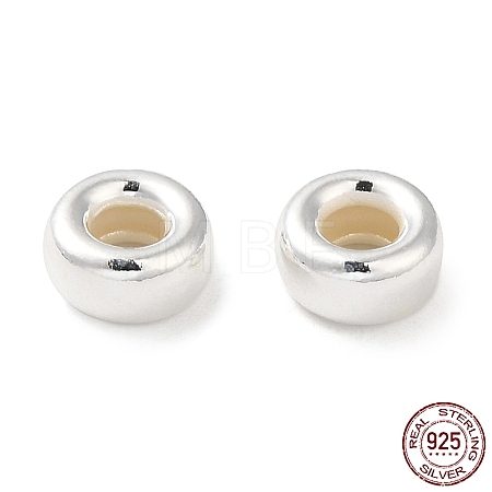 Product Name:925 Sterling Silver Spacer Beads X-STER-K021-04S-C-1