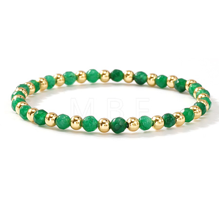 Natural Gemstone Beaded Stretch Bracelets TU5709-13-1