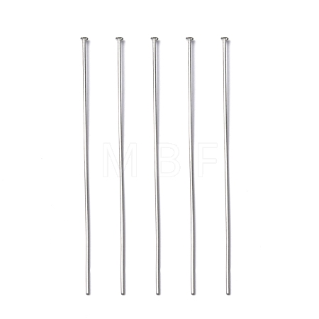Tarnish Resistant 304 Stainless Steel Flat Head Pins STAS-E023-0.6x50mm-1