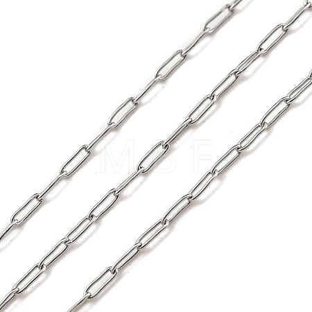 Tarnish Resistant 304 Stainless Steel Chains CHS-E031-01B-P-1