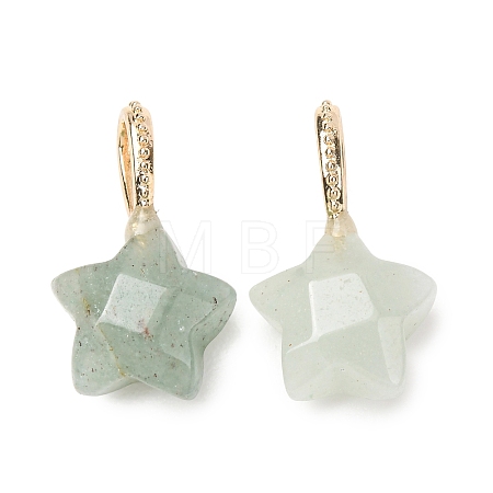 Natural Green Aventurine Pendants GG-CBAE2A3-02G-01-1