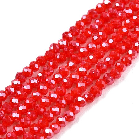 Electroplate Glass Beads Strands EGLA-A044-P1mm-A22-1
