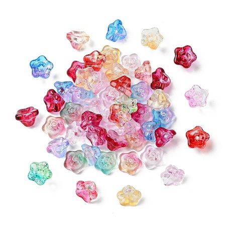 50Pcs Electroplate Glass Beads EGLA-YW0005-10-1