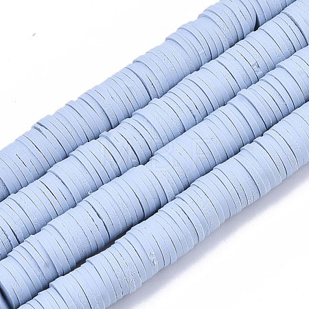 Handmade Polymer Clay Beads Strands CLAY-R089-8mm-024-1