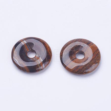 Natural Tiger Iron Pendants G-F524-G01-1