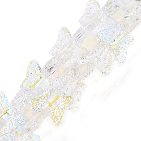 Transparent Glass Beads Strands GLAA-F114-04E-1