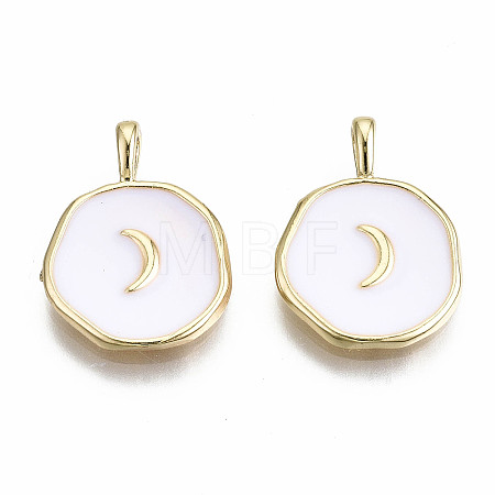 Brass Enamel Pendants X-KK-S356-198A-NF-1