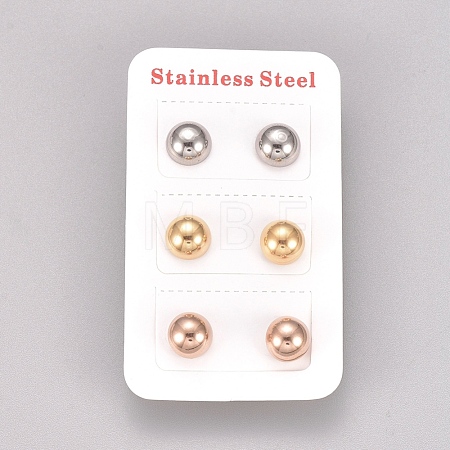 304 Stainless Steel Stud Earrings EJEW-L215-55B-1