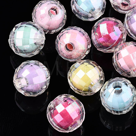 Transparent Acrylic Beads X-TACR-N011-006B-03-1