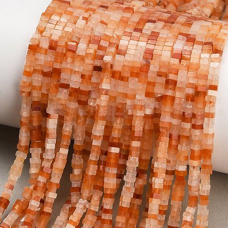 Natural Red Aventurine Beads Strands GG-CBA2498-C07-01-1