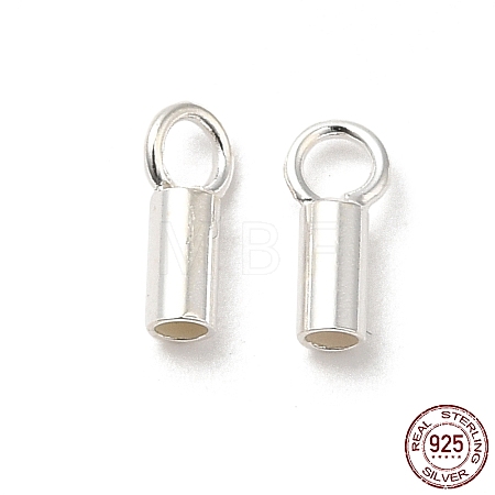 925 Sterling Silver Cord Ends STER-P055-01B-S-1