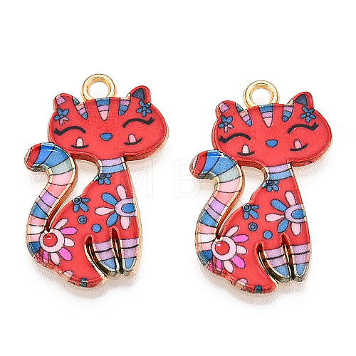 Printed Alloy Pendants PALLOY-H127-01G-01-1