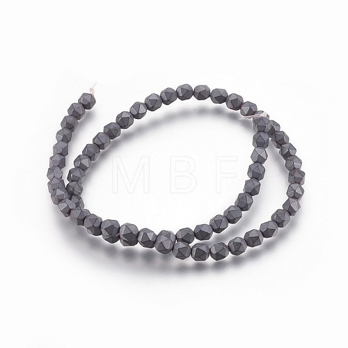 Non-magnetic Synthetic Hematite Beads Strands G-P401-05-1