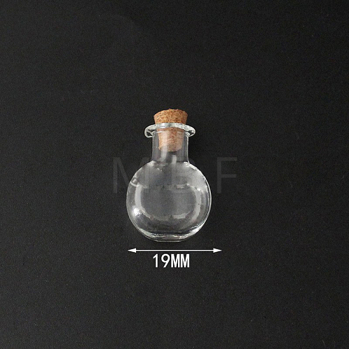 Mini High Borosilicate Glass Bottle Bead Containers BOTT-PW0001-261D-1