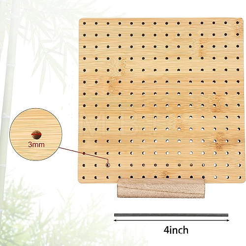 Square Bamboo Crochet Blocking Board for Handmade DIY Knitting & Crochet PW-WG04E2A-04-1