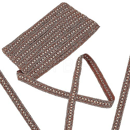 Polyester Braided Lace Trims OCOR-WH0070-21B-1