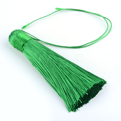 Polyester Tassel Pendant Decorations AJEW-R057-09-1