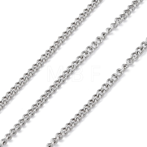 304 Stainless Steel Curb Chains CHS-M009-10P-03-1