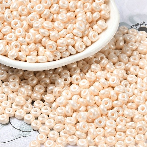 Baking Paint Luster Glass Seed Beads X-SEED-B001-04A-02-1