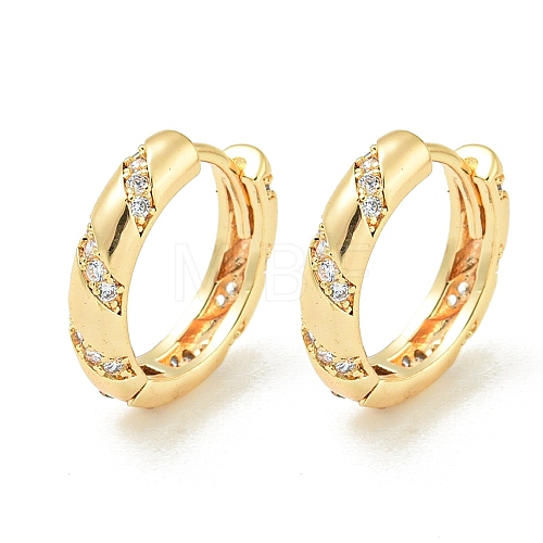 Brass Hoop Earrings EJEW-C112-01G-1