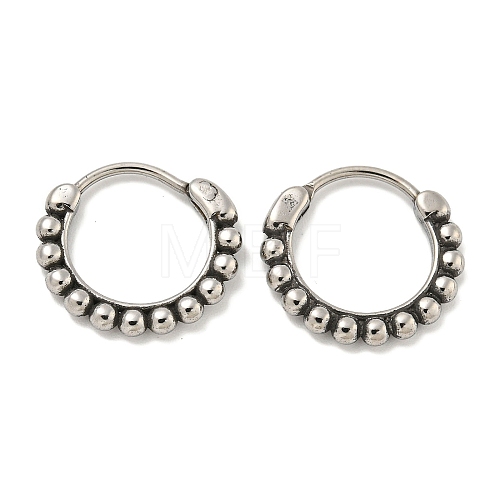 316 Surgical Stainless Steel Hoop Earrings EJEW-D096-12AS-06-1