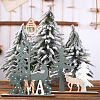 2Pcs 2 Style Wooden Display Decorations WOOD-CN0001-018-5