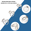   DIY Blank Dome Cuff Ring Making Kit DIY-PH0017-83-4