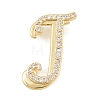 Brass Micro Pave Clear Cubic Zirconia Pendants CU-CBA8481-01G-J-1