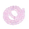 Handmade Foil Glass Beads Strands FOIL-Q002-04K-2