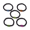 Round & Spring Acrylic Stretch Beaded Bracelets BJEW-JB10224-02-1