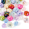  32Pcs 16 Colors UV Plating Rainbow Iridescent Acrylic Beads OACR-TA0001-43-12