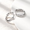 Brass Micro Pave Cubic Zirconia Hoop Earrings EJEW-P322-02P-3