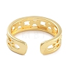 Rack Plating Brass Open Cuff Rings RJEW-Z059-08G-3