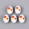Handmade Porcelain Ceramic Beads PORC-Q005-07B-1