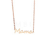 Simple Stainless Steel Mama Link Chain Necklaces for Mother's Day QW8429-9-1