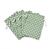 Polycotton(Polyester Cotton) Packing Pouches Drawstring Bags ABAG-T007-01F-3