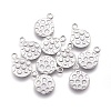 304 Stainless Steel Charms STAS-E455-01P-10mm-2