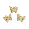 Rack Plating Brass Micro Pave Cubic Zirconia Charms KK-K270-35G-4