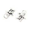 Ocean 925 Sterling Silver Hollow Turtle Charms STER-K188-13AS-2