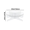 Acrylic Round Dessert Display Easels ODIS-WH0079-009-1