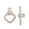 Brass Toggle Clasps KK-G548-34D-P-2